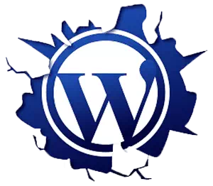 logo de formation WordPress dans une page déchirée