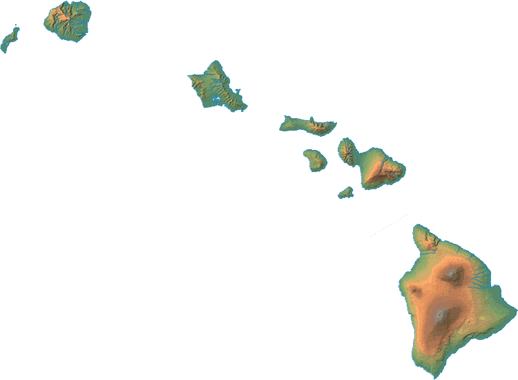 illustration archipel d'Hawaii, inspiration de WebKomoMai