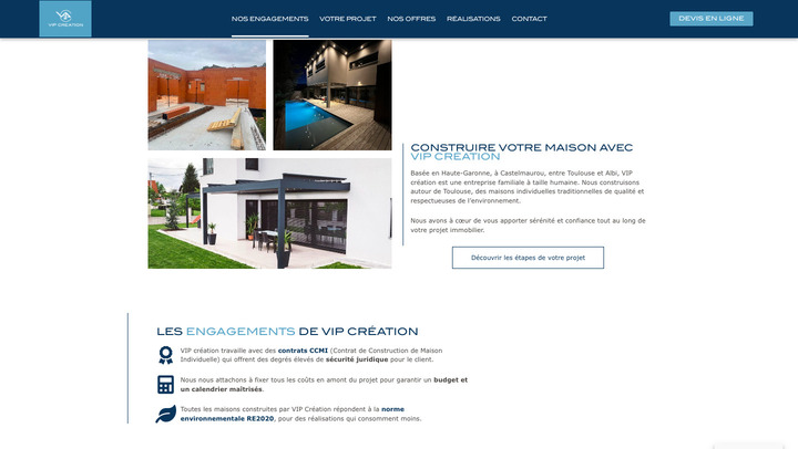 Page "nos engagements" du site