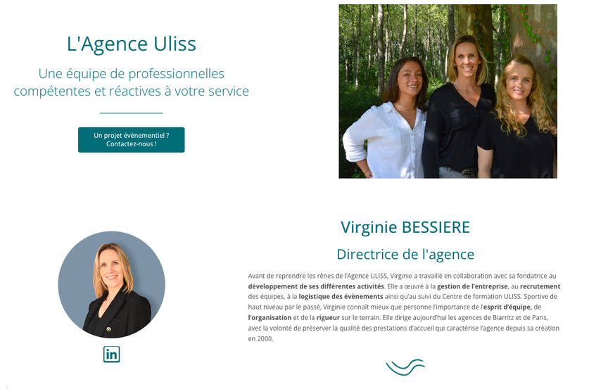Membres de l'équipe site web Uliss