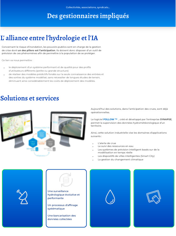 Page gestionnaires site web Hydr.IA